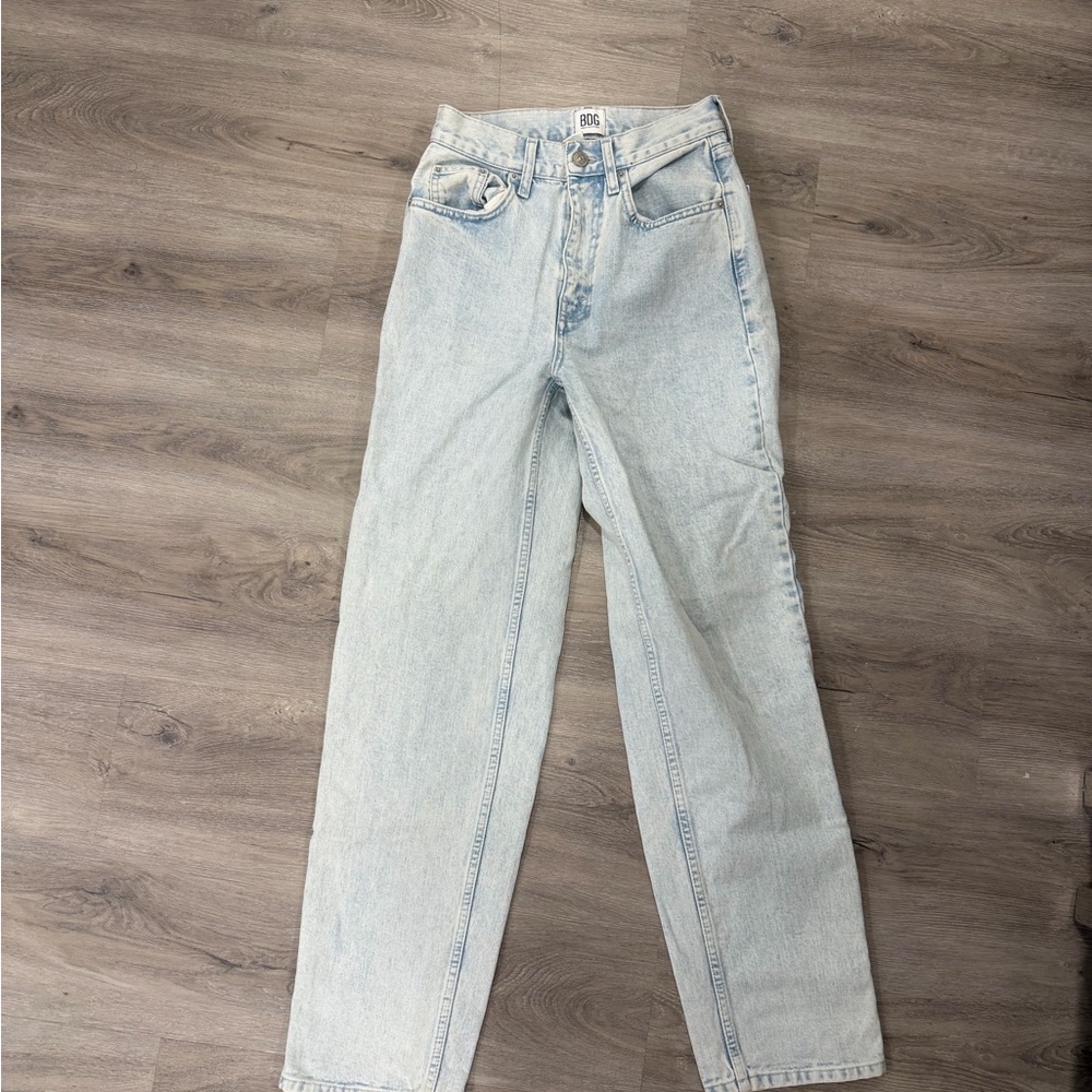 BDG Light Blue High-Rise Baggy Jeans